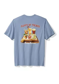 Big & Tall Short Sleeve Plays at Thirst Graphic T-Shirt