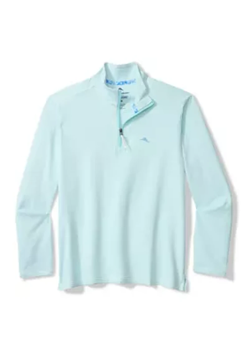 Big & Tall Costa Wave Half Zip Sweatshirt