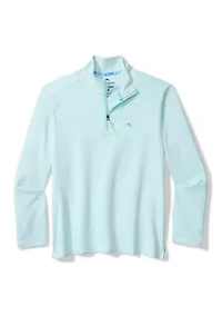 Big & Tall Costa Wave Half Zip Sweatshirt