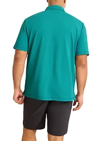 Big & Tall Short Sleeve Costa Wave Camp Shirt
