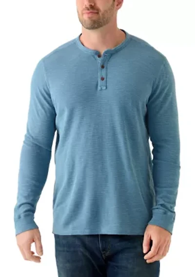 Big & Tall Port Oasis Long Sleeve Henley Shirt
