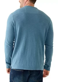 Big & Tall Port Oasis Long Sleeve Henley Shirt