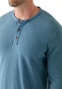 Big & Tall Port Oasis Long Sleeve Henley Shirt