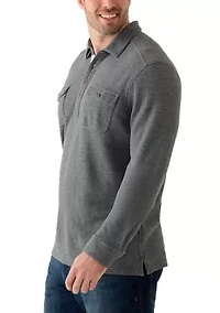 Big & Tall Penn Cove Long Sleeve Polo Shirt