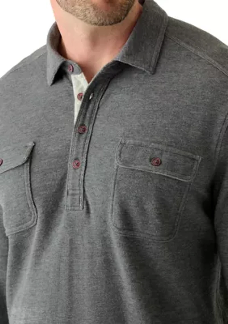 Big & Tall Penn Cove Long Sleeve Polo Shirt