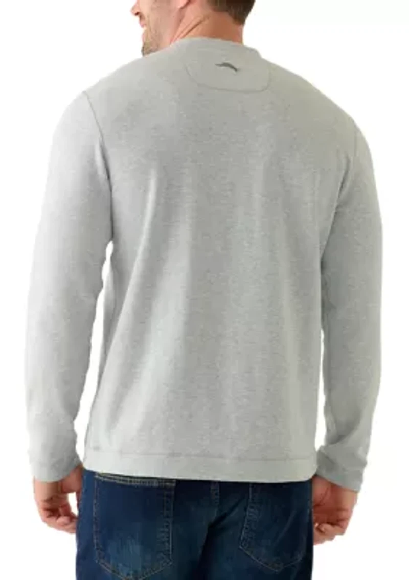 Big & Tall Long Sleeve Notch Collar Shirt