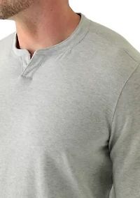 Big & Tall Long Sleeve Notch Collar Shirt