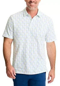 Big & Tall Short Sleeve Caddys and Cocktails Polo Shirt