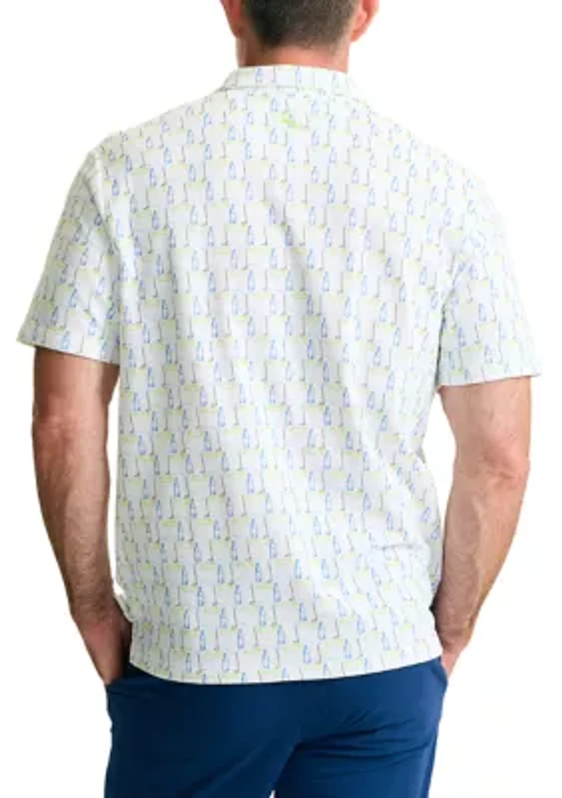 Big & Tall Short Sleeve Caddys and Cocktails Polo Shirt