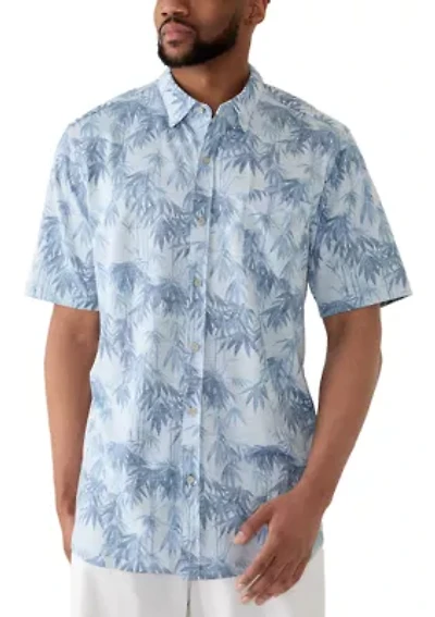 Big & Tall Short Sleeve San Lucio Tides Bamboo Button Down Shirt