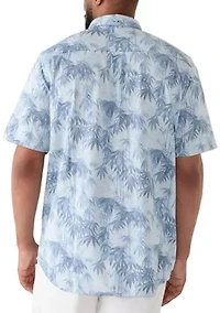 Big & Tall Short Sleeve San Lucio Tides Bamboo Button Down Shirt