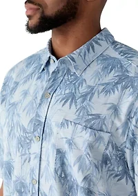 Big & Tall Short Sleeve San Lucio Tides Bamboo Button Down Shirt