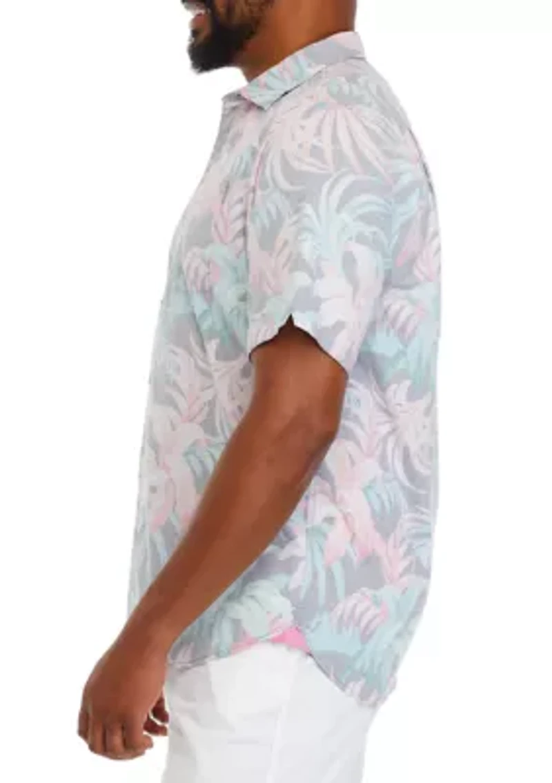 Big & Tall Short Sleeve Nova Wave Midnight Tropics Shirt