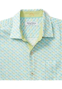 Big & Tall Vera Cruz Cay Cocktail Mixer Printed Button Down Shirt
