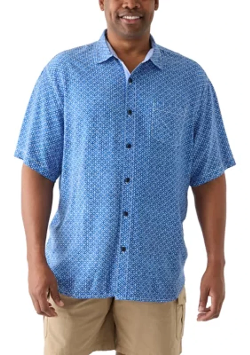 Big & Tall Vera Cruz Cay Rio Geo Printed Shirt