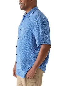 Big & Tall Vera Cruz Cay Rio Geo Printed Shirt