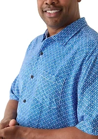 Big & Tall Vera Cruz Cay Rio Geo Printed Shirt
