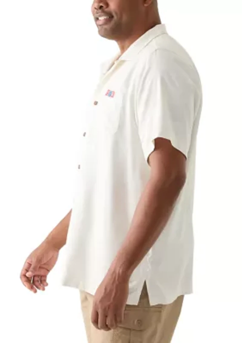 Big & Tall Sips and Stripes Forever Button Down Shirt