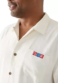 Big & Tall Sips and Stripes Forever Button Down Shirt