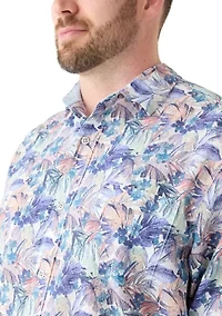 Big & Tall Nova Wave Amalfi Gardens Printed Shirt