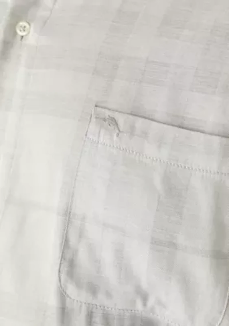 Big & Tall Silver Mist Plaid Button Down Shirt