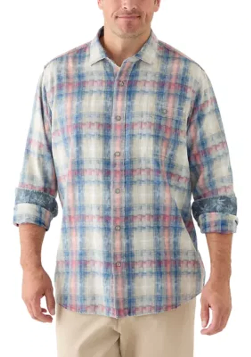 Big & Tall Plaid Button-Down Shirt