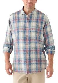 Big & Tall Plaid Button-Down Shirt