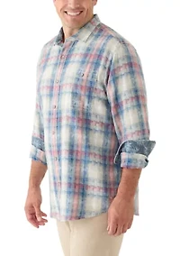 Big & Tall Plaid Button-Down Shirt