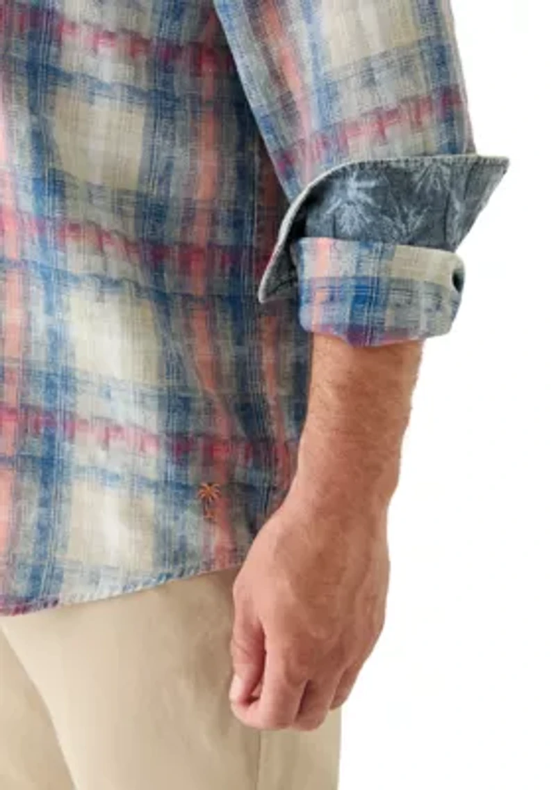 Big & Tall Plaid Button-Down Shirt