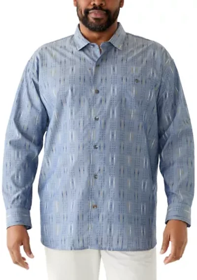 Big & Tall Cabrera Striped Button Down Shirt