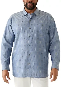 Big & Tall Cabrera Striped Button Down Shirt