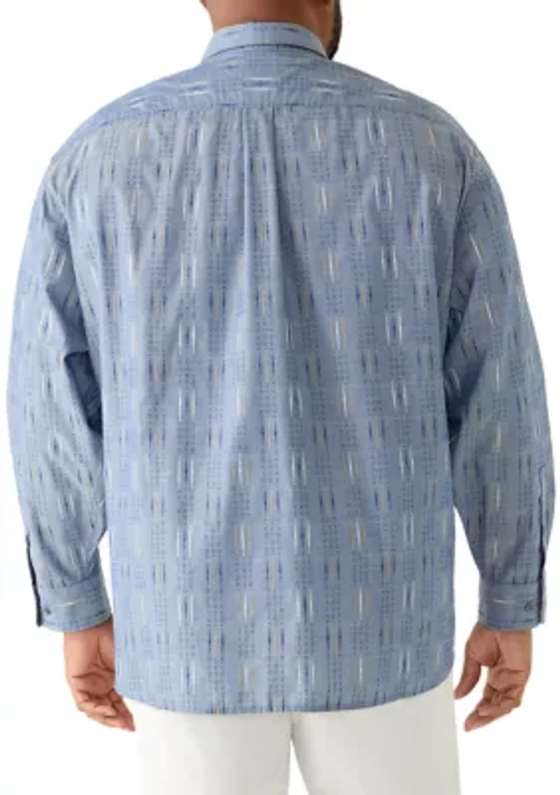 Big & Tall Cabrera Striped Button Down Shirt