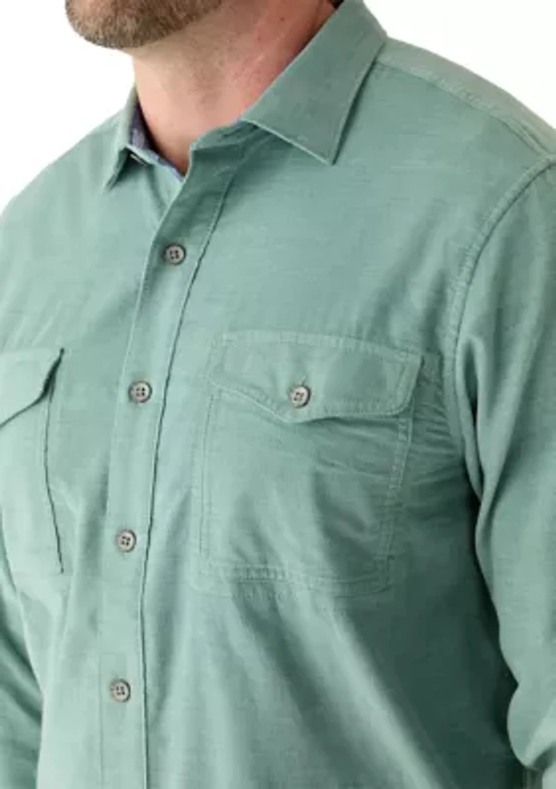 Big & Tall Coastline Corduroy Button Down Shirt