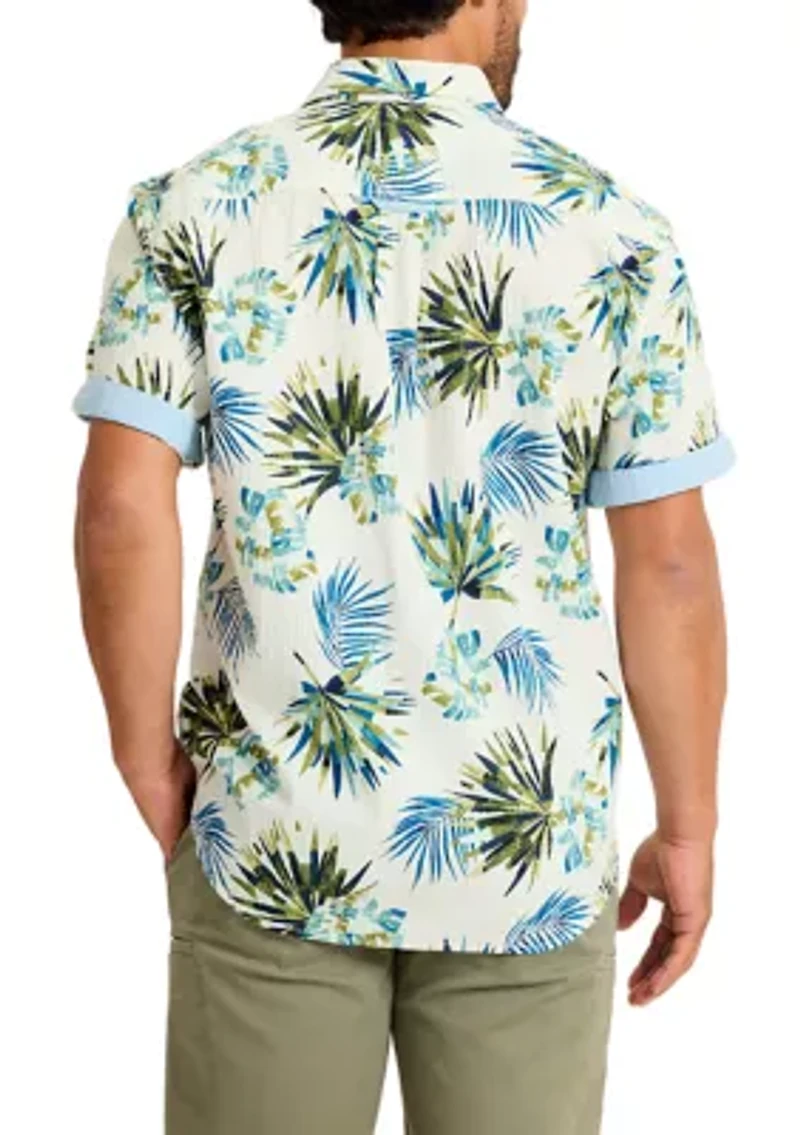 Men's Tall Nova Wave Front Mosaic Button Shirt