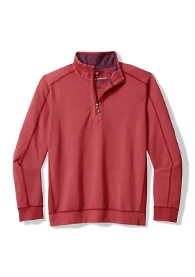 Men's Long Sleeve Ben and Terry Half Zip Sweatshirt