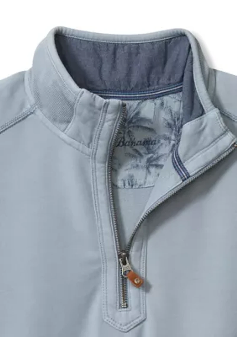 Men's Long Sleeve Ben and Terry Half Zip Sweatshirt