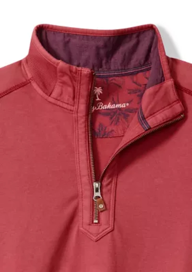 Men's Long Sleeve Ben and Terry Half Zip Sweatshirt