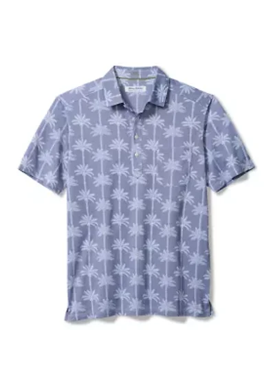 Men's San Lucio Palm Lane Printed Polo Shirt