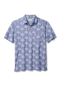 Men's San Lucio Palm Lane Printed Polo Shirt