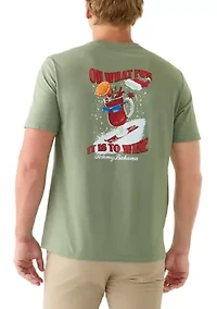 Men's Oh What Fun It Is To Wine Graphic T-Shirt