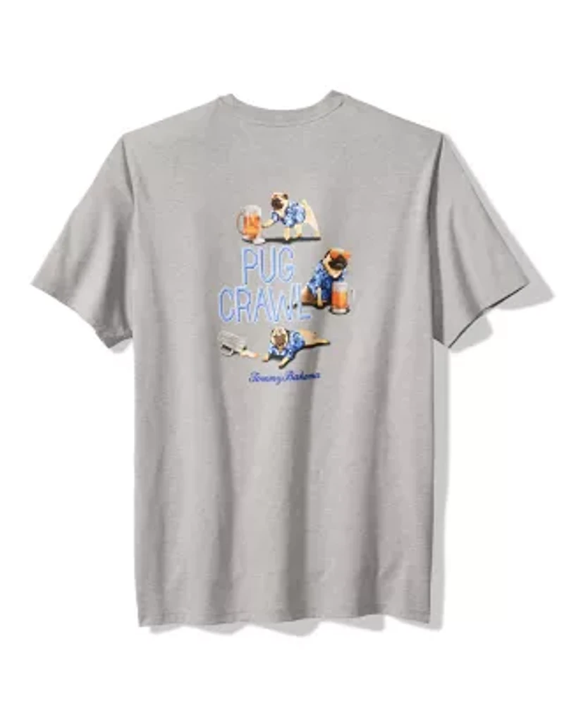 Pug Crawl Pocket Graphic T-Shirt