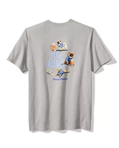 Pug Crawl Pocket Graphic T-Shirt