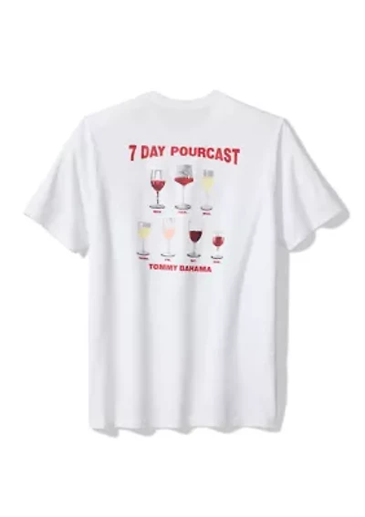 Men's Short Sleeve 7-Day Pourcast Graphic T-Shirt