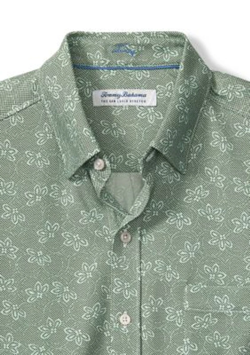 Men's San Lucio Lotus Happy Hour Stretch Knit Shirt