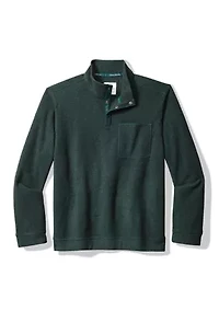 Sea Brook Snap Mock Neck Pullover