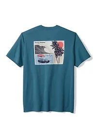 Men's Surfing Sunsets Graphic T-Shirt