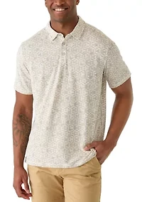 Men's Costa Wave Mosaic Polo Shirt