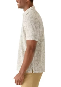 Men's Costa Wave Mosaic Polo Shirt