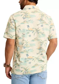Men's San Lucio Tides Mirage Stretch Knit Polo Shirt