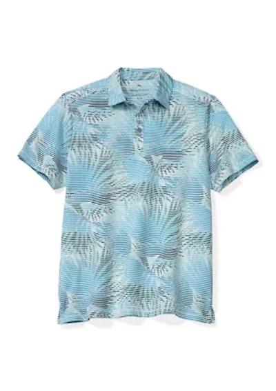 Men's Costa Wave Fiore Fronds Polo Shirt
